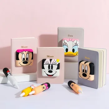 Disney cartoon biroja studiju notepad gudrs Mickey Minnie dekompresijas pildspalvu studentu grāmatiņa komplekts Bērniem karikatūra zīmēšanas grāmatiņa