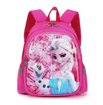 Disney Cute Baby Mugursoma Jaunu Modes Saldēti Elsa Princese Meitenes Schoolbag Bērnudārza schoolbag 3-6Y