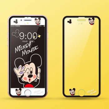 Disney Mickey Minnie Ir 2021. Rūdīts Stikls Iphone 6 7 8 Ekrāna Aizsargs, ar aizsargplēvi Iphone 6 7 8 Plus SE 
