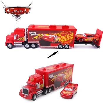 Disney Pixar 3 Tēvocis McQueen un Cāli Hicks kravas automašīnas modelis var uzņemt auto transporta konteineru kravas automašīnu rotaļlietas bērniem rotaļlietas dāvanas