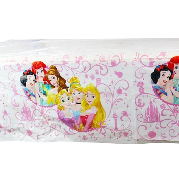 Disney Sešu Princese Tēmu Vienreizējās lietošanas Galdauts Meitene Dzimšanas dienas Tēmu Puse, Kāzu Dekorēšana Karikatūra Piederumi Tablecover 1gb
