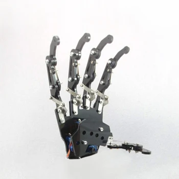 DIY 5DOF Robots Piecus Pirkstus Metāla Mehāniskās Ķepu Kreiso un Labo Roku