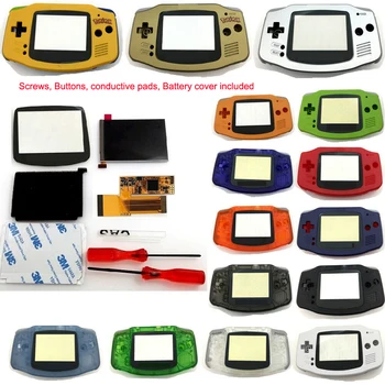 DIY IPS GBA LCD Ekrāna 10 Līmeņiem, Augstu Spilgtumu Apgaismojumu, lai Nintend Gameboy Advance Konsoles V2 versija ar pre-cut mājokļu