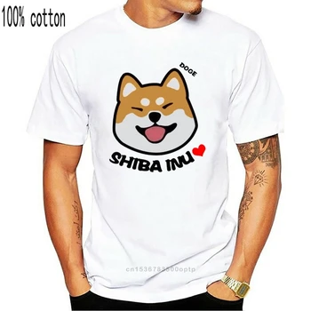 Dodžs Shiba Inu Suns Mājdzīvnieku Kucēns Gudrs Vīrieši Sievietes Kokvilnas Gadījuma T-krekls, t-veida Cosplay Kokvilnas Cilvēkam Krekli