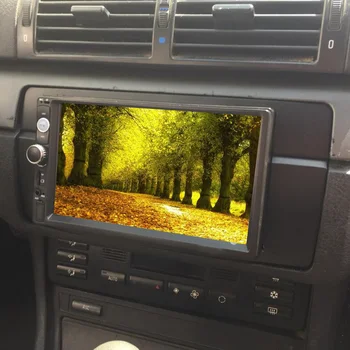 Double Din Auto Radio Fascijas Stereo, DVD Atskaņotājs Panelis Dash Mount Apdares Komplekts Audio Adapteris, Rāmis Bezel BMW 3 Sērija E46 1998-2005