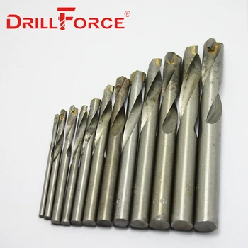 Drillforce 10PCS 3-20mm Volframa Karbīda Gals Urbis TCT Atslēdznieks Urbju Par čuguna, Alumīnija Betona (3/5/10/15/20mm)