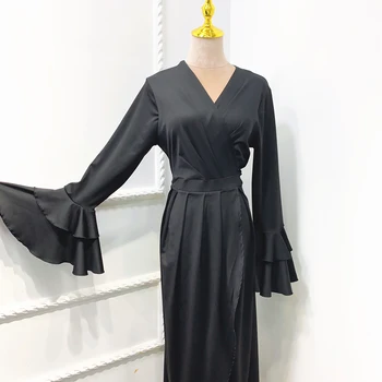 Drēbes De Saviesīgs Vakars Femme Ir 2021. Abaya Dubaija Turcija Musulmaņu Modes Kleita Abayas Islāmu Apģērbu Garas Kleitas Sievietēm Musulman De Režīmā