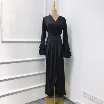 Drēbes De Saviesīgs Vakars Femme Ir 2021. Abaya Dubaija Turcija Musulmaņu Modes Kleita Abayas Islāmu Apģērbu Garas Kleitas Sievietēm Musulman De Režīmā