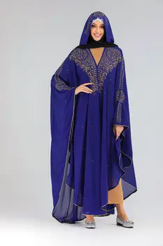 Dubai Musulmaņu Abaya Kleita Sievietēm Outwear Marokas Kaftan Abayas Tunika Arābu Jubah Islāma Apģērba Ilgi Drēbes Zaudēt Hijab Kleitas