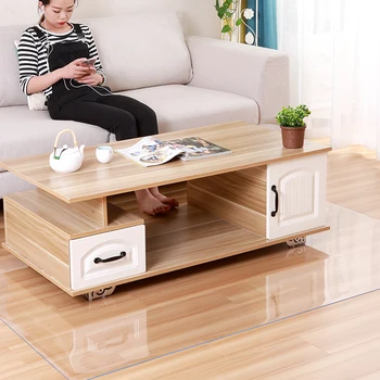 Dzīvojamā istaba koka grīdas aizsardzību mat virtuves ūdensizturīgs neslīdošs paklājs, PVC datora krēsla plastmasas mats caurspīdīga durvju paklājs