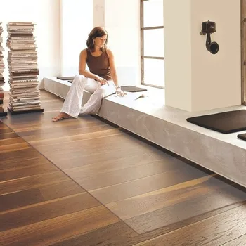 Dzīvojamā istaba koka grīdas aizsardzību mat virtuves ūdensizturīgs neslīdošs paklājs, PVC datora krēsla plastmasas mats caurspīdīga durvju paklājs