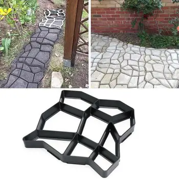 Dārza Dekorēšana DIY Ceļu Maker Profesionālās Atkārtoti lietojamā Betona, Cementa Akmens Dizains Paver Staigāt Pelējuma Betona, Ķieģeļu Pelējuma 2021