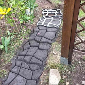 Dārza Dekorēšana DIY Ceļu Maker Profesionālās Atkārtoti lietojamā Betona, Cementa Akmens Dizains Paver Staigāt Pelējuma Betona, Ķieģeļu Pelējuma 2021
