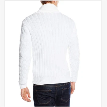 Džemperis Vīriešiem 2020 Rudens Ziemas Jauno Vīriešu vienkrāsainu Modeli, Austi augstu uzrullētu apkakli Puloveri Bieza Stila Pilna Silts Vīriešu Džemperis