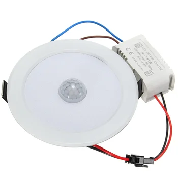 E27 House Kustības Sensors Griestu Gaismas 5730 SMD AC 85-265V LED Nakts Lampa Silts Balts Gaitenis, Iekštelpu Apgaismojums
