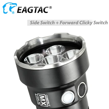 EAGTAC MX30L3-C Ļoti Kompakts LED Lukturītis 6*XPG2 6*219C 3780 Lm 3*18650 6*CR123A Baterijas