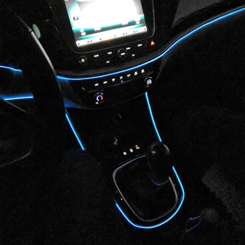 Elastīga Neona Automašīnas salona Atmosfērā LED Strip Gaismas Par Hyundai Akcentu IX45 I30 Elantra Genesis Tucson, IX35 SantaFe Sonata I20