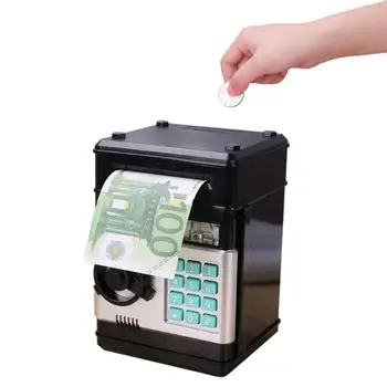 Elektronisko Cūciņa Bankas BANKOMĀTOS Paroli, Naudu, Naudu, Monētas, Ietaupot Kastes ATM Bankas seifu Automātiskā Depozīta Banknošu Jaunā Gada Dāvanu