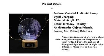 Elk Nakts Gaisma Multi-funkciju Bluetooth Skaļruni, Krāsains Gaismas 3D Ilūziju, Lampas Visuma Telpa Bērniem Zēni Meitenes Dzimšanas dienas Lukturi