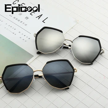 Epicool Izmēģinājuma Saulesbrilles Sieviešu Neregulāras Formas Spoguļi Saules Brilles Vīriešiem Sakausējuma Rāmis Modes Saulesbrilles Zīmola Dizaina oculos