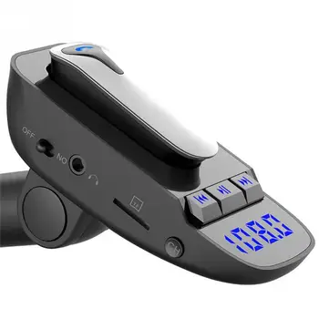 ER9 automātiska on / off auto Hands-free MP3 Bluetooth 4.2 Austiņas ar uzlādes Funkcija Black Adapteri Bezvadu Raidītājs #2