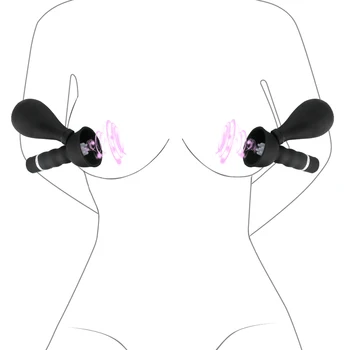 EXVOID 2gab Vibrējošu Birstīti Seksa Rotaļlietas Sievietēm Klitora Stimulators Krūts Paplašināšanās Vibrators Krūšu galu Zīdējs Silikona Vibrators