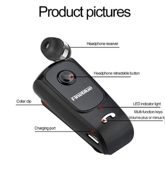 F920 Pro Mini Bezvadu Bagāžnieka Portatīvā Bluetooth Austiņas Aicina Atgādināt Vibrācijas Valkāt Klipu Sporta Darbojas Austiņas