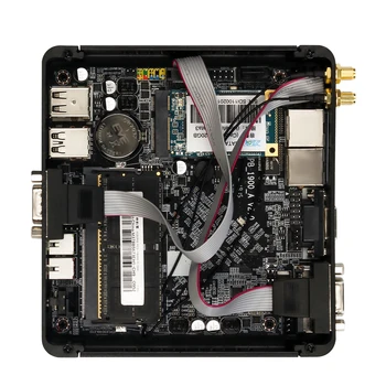 Fanless Mini PC Intel Celeron J1900 Quad-Kodolu Windows Linux 4xUSB 2xRS232 HDMI, VGA, WiFi, Iegultās Rūpniecības Micro Dators