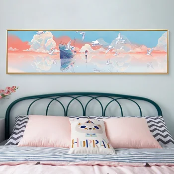 Fantasy Unicorn Sapņains Kanvas glezna, plakāts un izdrukas Nodic Gultas Sienas, Mākslas Plakāti Dzīvojamā Istaba Guļamistaba Galerija