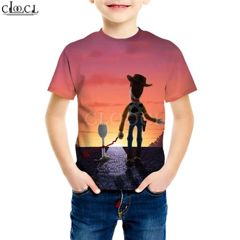 Filma T Krekli, Zēns, Meitene 3D Drukas Klasiskās Multiplikācijas filmu Šerifa Koksnes Forky Bērnu Tees Jauniešu Gadījuma Bērniem Topi