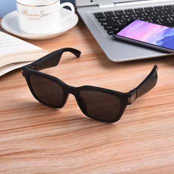 Fiveboy Black Tehnoloģija AI Brilles, Saulesbrilles Viedās Brilles Stereo Trokšņa Samazināšanas SMART ALIO Kaulu Vadīšanas Jēdziens