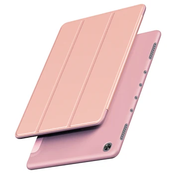 Flip Ādas Tablete Gadījumā Huawei MediaPad T5 10 10.1 collu Vāciņu, Silikona Gadījumā, Huawei Honor Pad 5 AGS2-W09/L09/L03 Fundas Capa