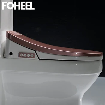 FOHEEL smart tualetes podu vāku elektronisko bidē vāks tīras, sausas sēdekļa apkures wc zelta viedo led gaismas tualetes podu vāku