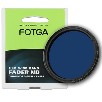 FOTGA Slim Fader ND Filtrs Mainīgo 8 Režīmi Zilā Samazinātu Iedarbību Neitrālā Blīvuma Adjustable ND2-ND400 52~77mm 52 58 67 72 77mm