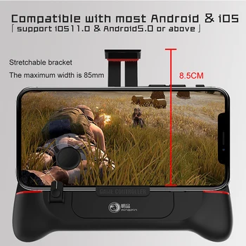 G2 Bluetooth PUBG Gamepad Kontrolieris L1R1 Sprūda Ar Dzesēšanas Ventilatoru Spēle Kursorsviru Roktura Turētājs Iphone IOS Android Mobilais Tālrunis