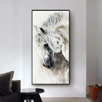 Gaitas Zirgiem Plakātu Sienas Mākslas Glezniecības Audekls Drukāt Dzīvnieku Attēlus Zirgiem Plakāti Dzīvojamā Istaba Dekori Bez Rāmja