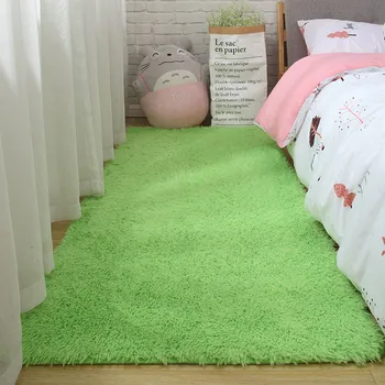 Garspalvains guļamistaba priekšā paklājs telpu dekorēšana segu dzīves paklāju Ziemeļvalstu kafijas galda paklājiņš sabiezējums mīksta ādai draudzīga paklāju