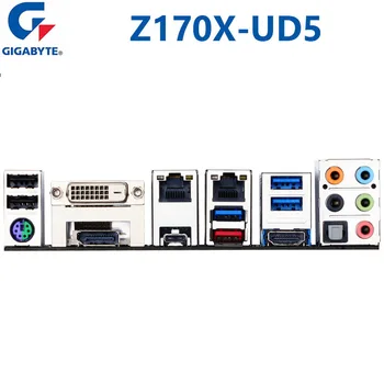 Gigabyte GA Z170X UD5 Mātesplati LGA1151 Core i7, i5 i3 Oriģināls DDR4 64GB PCI-E 3.0 M. 2 galda Datoru (Mainboard), ko Izmanto