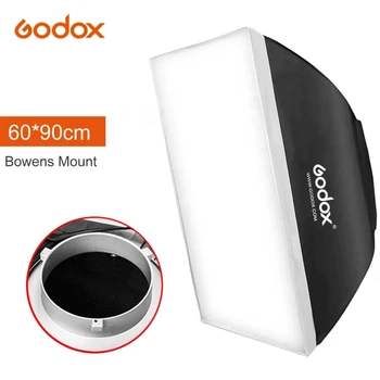Godox 60cm*90cm Bowen Mount softbox Speedlite Studio Strobe Flash Foto Atstarojošs Softbox Difuzoru, lai DE300 DE400 SK300