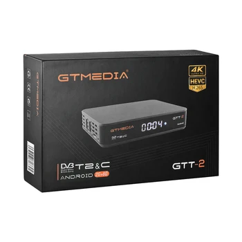 GTMEDIA GTT2 tv kastē android 6.0 DVB+T/T2/Kabelis(J83.A/C)/ATSC-C/ISDBT iebūvētu Wifi 2 GB 8 GB H. 265 Amlogic S905D set top box