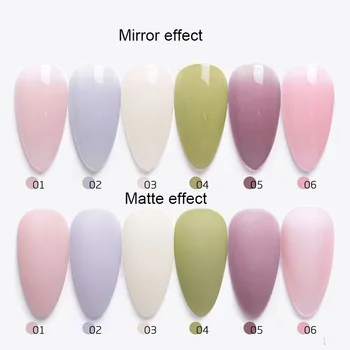 Gēla Nagu laka 8ml Jade tauku ādas Pliks Krāsu Sērija Nail Art Daļēji Pastāvīgu Matēts UV Gēla lakas
