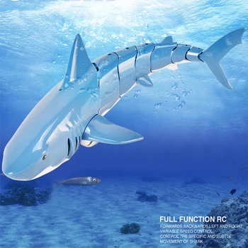 Haizivs Tālvadības pulti 2.4 G Simulācijas Elektrisko Zivju 4 CH Ilgi kalpojošs Akumulatoru, Tālvadības pults Haizivs Rotaļlietas Bērniem