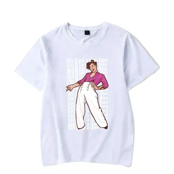 Harajuku T Krekls, Harry Styles Smalku Līniju Korejas T Krekls Sieviešu Modes Krekli Ar Īsām Piedurknēm T-Krekli Atpūtas Top Tee Gadījuma Dāmas