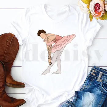 Harija Stili Smalku Līniju korejas Ulzzang Sieviešu T Krekls Karikatūra T Harajuku Sieviešu Īsām Piedurknēm T-krekls Vasaras Drēbes
