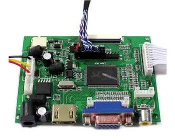 HDMI+VGA 2AV Kontroles padomes Komplekts LTN156AT27 1366X768 LCD LED ekrānu Vadītāja Valdes