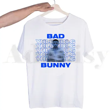 Hip Hop Populārās Mūzikas Bad Bunny Tshirts Vīriešu Modes Vasaras T-krekli, T Top Tees Streetwear Harajuku Smieklīgi