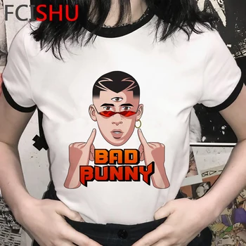 Hip Hop Reperis Bad Bunny Anime T Krekls Vīriešiem Harajuku Streetwear T-krekls Funny Karikatūra Grafikas T Vasara Casual Top Lakrosa Vīriešu