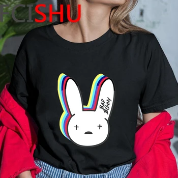 Hip Hop Reperis Bad Bunny Anime T Krekls Vīriešiem Harajuku Streetwear T-krekls Funny Karikatūra Grafikas T Vasara Casual Top Lakrosa Vīriešu