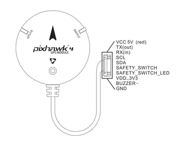 HolyBro Pixhawk 4 M8N GPS Modulis ar Kompass, LED Indikators Pixhawk 4 Lidojuma Kontrolieris