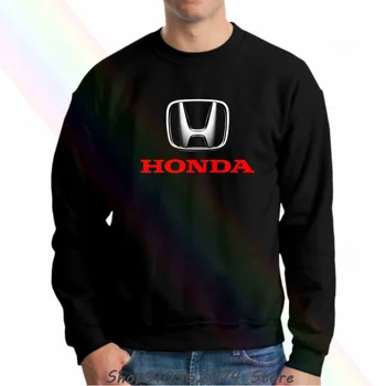 Honda Logo Automašīnām, Hoodies Sweaoutdoors Black Jaunu Galvu Vīriešu Apkalpes Kakla pelēkā vārna